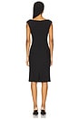 view 3 of 3 ROBE MIDI FORME PRÈS DU CORPS AUDREY in Black