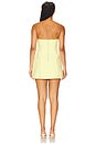 view 3 of 3 Karoline Hourglass Mini Dress in Canary Yellow