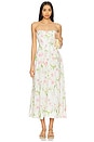 view 1 of 3 Lola Corset Midi Dress in Summer White Floral