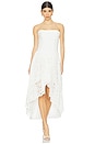 view 1 of 3 Felicidad Strapless Lace Dress in Orchid Wht