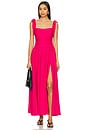 view 1 of 3 Mirelle Linen Maxi Dress in Hot Pink