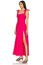 view 2 of 3 Mirelle Linen Maxi Dress in Hot Pink