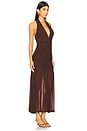 view 2 of 3 x REVOLVE Sephera Halter Mesh Midi Dress in Chocolate