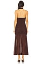 view 3 of 3 x REVOLVE Sephera Halter Mesh Midi Dress in Chocolate