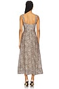 view 3 of 4 Lilah Corset Midi Dress in Brown Leopard