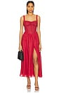 view 1 of 3 Esra Midi Dress in Fire Red