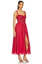 view 2 of 3 Esra Midi Dress in Fire Red