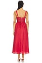 view 3 of 3 Esra Midi Dress in Fire Red