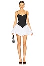 view 1 of 3 x REVOLVE Lissett Poplin Mini Dress in Black & White
