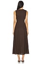 view 3 of 3 Cordelia Linen Midi Dress in Chocolate