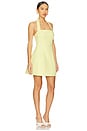 view 2 of 3 VESTIDO FRENTE ÚNICA MODELO AMPULHETA NEVELLE in Canary Yellow