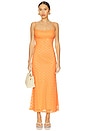 view 1 of 4 Adoni Mesh Midi Dress in Orange Sorbet