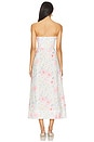 view 3 of 3 Floral Printed Tie Midi Dress in Summer White Floral