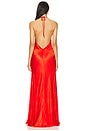 view 3 of 3 Yve Halter Dress in Fire Red