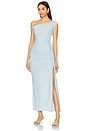 view 1 of 4 Layana Asymmetrical Dress in Light Blue