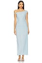 view 2 of 4 Layana Asymmetrical Dress in Light Blue