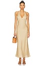 view 1 of 3 x REVOLVE Paola Halter Linen Midi Dress in Sand