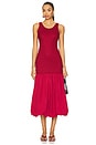 view 1 of 4 x REVOLVE Melody Lace Poplin Maxi Dress in Burgundy