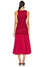 view 3 of 4 x REVOLVE Melody Lace Poplin Maxi Dress in Burgundy
