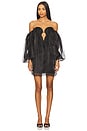 view 1 of 4 MINIVESTIDO VOLUMOSO FREDA in Black