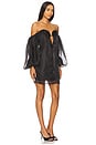 view 2 of 4 MINIVESTIDO VOLUMOSO FREDA in Black