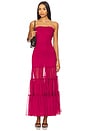 view 1 of 3 Azura Strapless Maxi Dress in Pale Burgundy