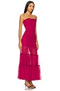 view 2 of 3 Azura Strapless Maxi Dress in Pale Burgundy