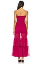 view 3 of 3 Azura Strapless Maxi Dress in Pale Burgundy