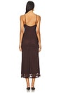 view 3 of 3 Adoni Mesh Midi Dress in Dark Chocolate