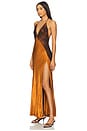 view 2 of 3 Estrella Halter Maxi Dress in Toffee