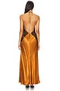 view 3 of 3 Estrella Halter Maxi Dress in Toffee