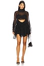 view 1 of 3 Anyssa Ruffle Mini Dress in Black
