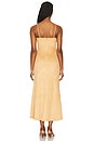 view 3 of 3 Nadira Faux Suede Dress in Soft Camel
