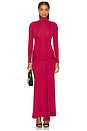 view 1 of 3 Alix Maxi Tie Front Dress in Burgundy