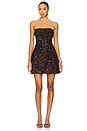 view 1 of 4 Helene Sequin Mini Dress in Chocolate