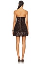 view 3 of 4 Helene Sequin Mini Dress in Chocolate