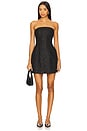view 1 of 4 Karoline Boucle Mini Dress in Black