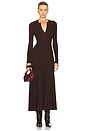 view 1 of 3 Hattie Knit Midi Dress in Chocolate