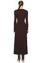 view 3 of 3 Hattie Knit Midi Dress in Chocolate