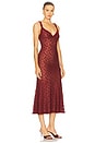 view 2 of 4 ALEGRA 미디 원피스 in Burgundy