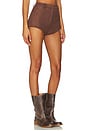 view 2 of 6 x REVOLVE Jayla Faux Suede Mini Short in Chocolate