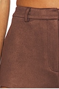 view 6 of 6 x REVOLVE Jayla Faux Suede Mini Short in Chocolate