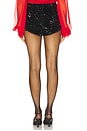 view 4 of 6 Wrenley Sequin Mini Short in Black