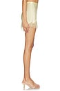 view 3 of 6 Silvio Satin Lace Trim Short in Buttercup