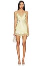 view 5 of 6 Silvio Satin Lace Trim Short in Buttercup