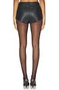 view 5 of 6 Jayla Faux Leather Short in Black