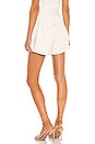view 3 of 4 Paperbag Denim Short in Cream