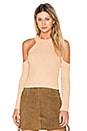 view 1 of 4 Cold Shoulder Knit in Hazelnut