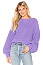 view 1 of 4 Balloon Sleeve Sweater in Light Purple