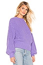 view 2 of 4 Balloon Sleeve Sweater in Light Purple
